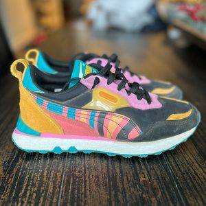 PUMA Future Rider FV 'Lava' Women's Athletic Shoes Size 8 Multicolor